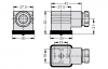 СЭ11-19 розетка с индикацией 110-220В AC/DC EN 175301-803 (DIN 43650B)