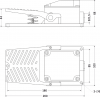 ЭПД-402 электропедаль, выключатель ножной одинарный открытый