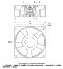 ВН-2 вентилятор 130х130 мм, 144 м3/ч. Чертеж.
